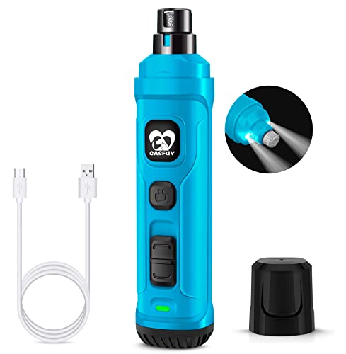 Dog Nail Grinder with 2 LED Light (D-Bright blue)