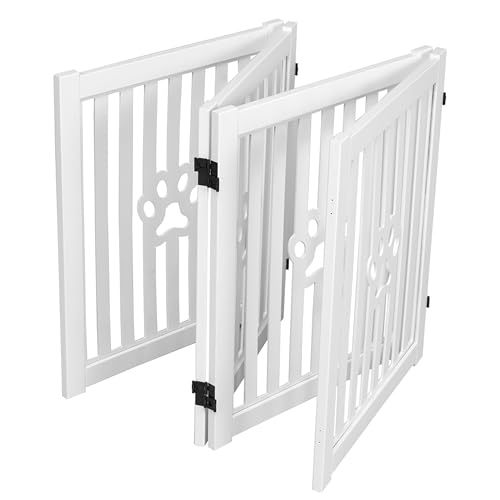 4 Panel Dog Gate White (Large White)