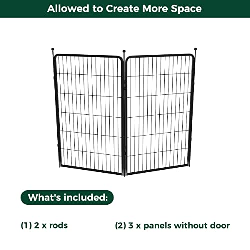Rollick Dog Playpen (Black / 45"H)