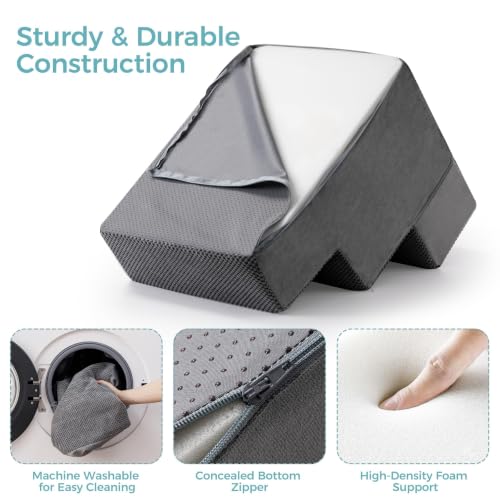 Dog Stairs Steps and Ramp for High Bed & Sofa (Gray / Standard)
