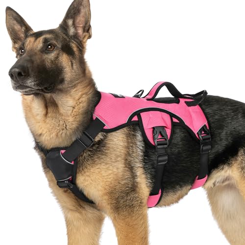 Escape Proof Dog Harness for X (Peach Pink / X-Large)