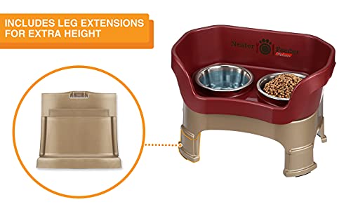 Neater Feeder Deluxe Mess (Medium + Standard Bowl / Cranberry)