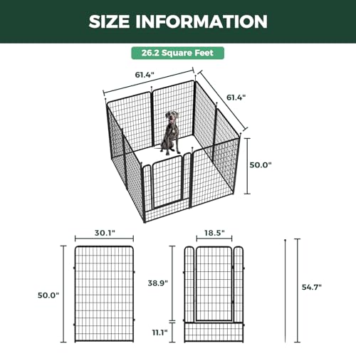 Rollick Dog Playpen (Black / 50"H)