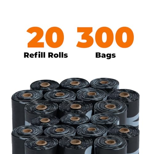 GRS Poop Bags for Dogs (GRS Black / 300 Bags)