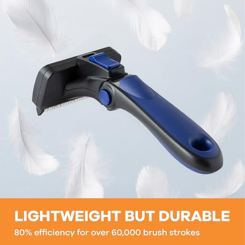 Deshedding Dog Brush for Short (blue / Large)