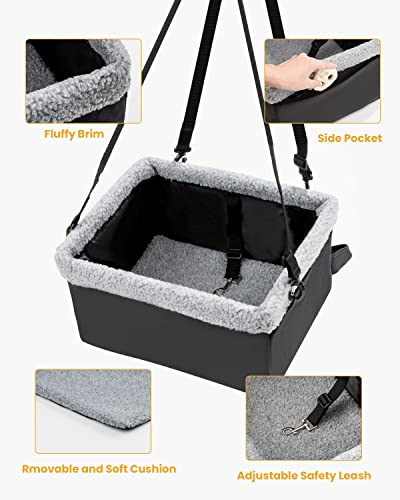 Dog Car Seats for Small Dogs (Small - Up to 15 lbs / Grey)