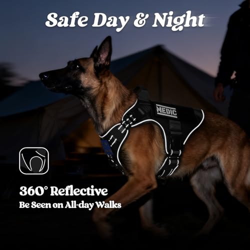 Tactical Dog Harness X (Black Reflex / X-Large)