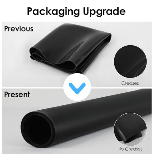 2 Pack Extra Large Silicone Mats for Baking Crafts (04-black / 23.6"L x 15.7"W)