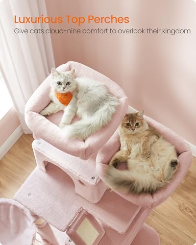 Cat Tree 66.1 (Jelly Pink / L (21.7"L x 17.7"W x 66.1"H))