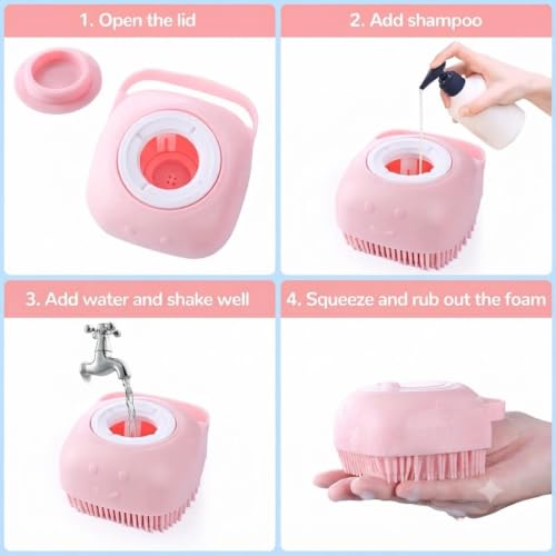 7Pcs Dog Grooming Kit (pink)