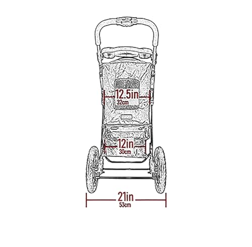 No Zip Jogger Pet Stroller for Cats (Espresso)