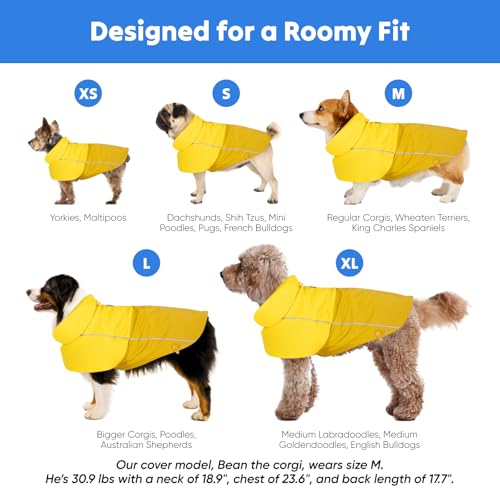 Dog Raincoat Adjustable Waterproof (Small)