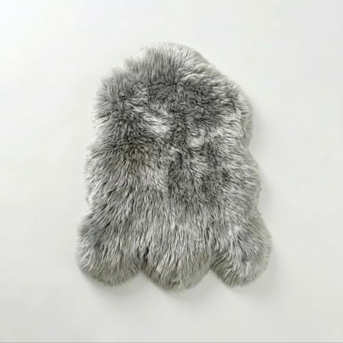 Faux Fur Orthopedic Dog Bed (Grey / Medium)