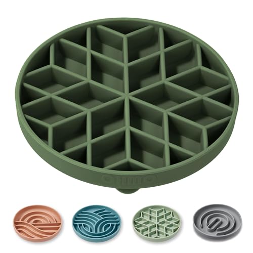 Slow Feeder Dog Bowl (Camo Green)
