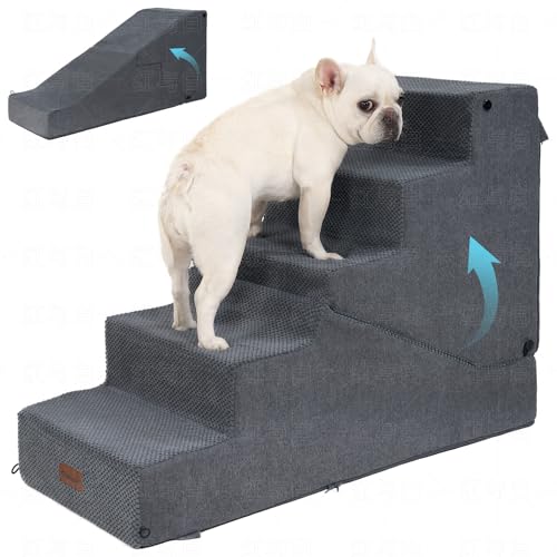 5 Step Dog Stairs and Ramp for Small Dogs and Cats