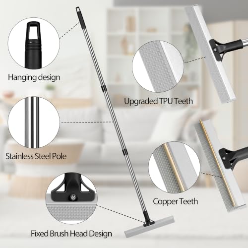 Carpet Rake for Pet Hair Removal Tool (Black)