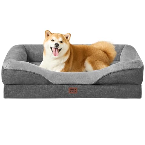 Orthopedic Dog Bed for Large Dog (Grey / 36x27x7)