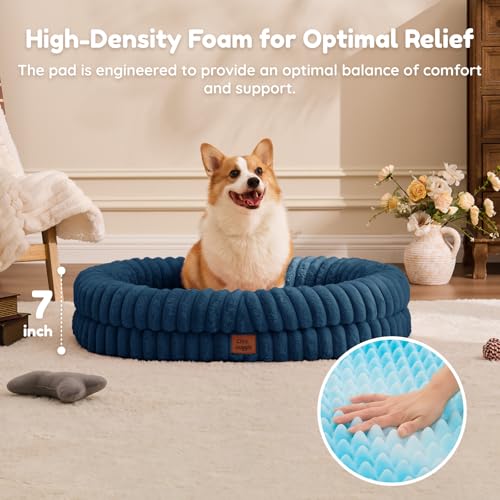 Orthopedic Dog Bed (Navy / L(35*28*7))