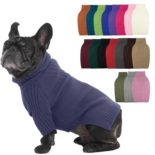 Small Dog Sweater (Blue / Large)
