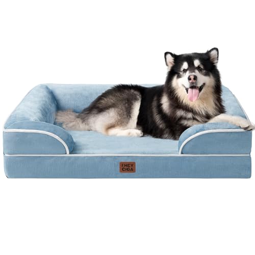 Orthopedic XXL Dog Bed (Washed Blue / 48.0"l X 35.0"w X 8.0"th)