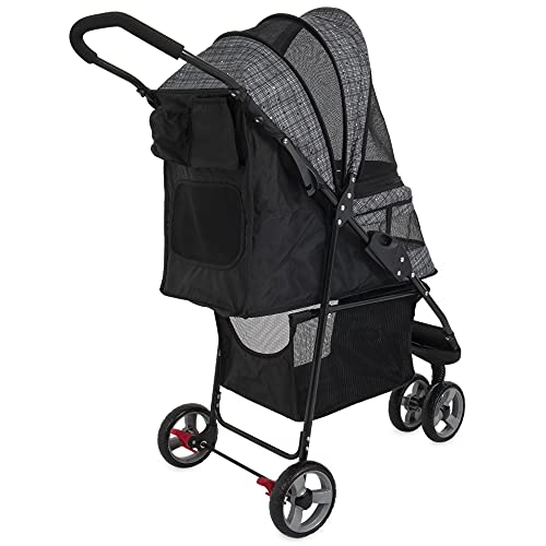 Gen7 Pet Starry Night Gray Regal Plus Pet Stroller (Light Gray)