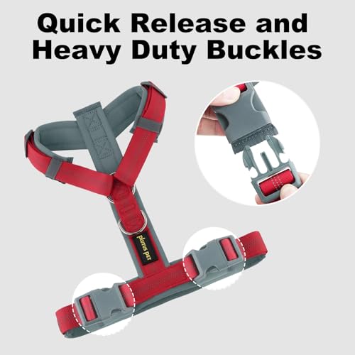 No Pull Dog Harness (M / Red)