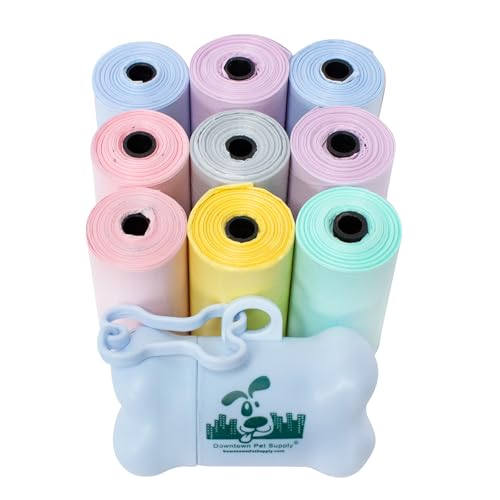 Unscented Poop Bags for Dogs with Dispenser (180 Count (Pack of 1) / No Scent)