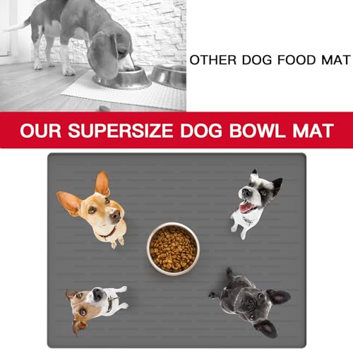 48" x 32" Largest Pet Food Mat (Dark Green / 48"L x 32"W)