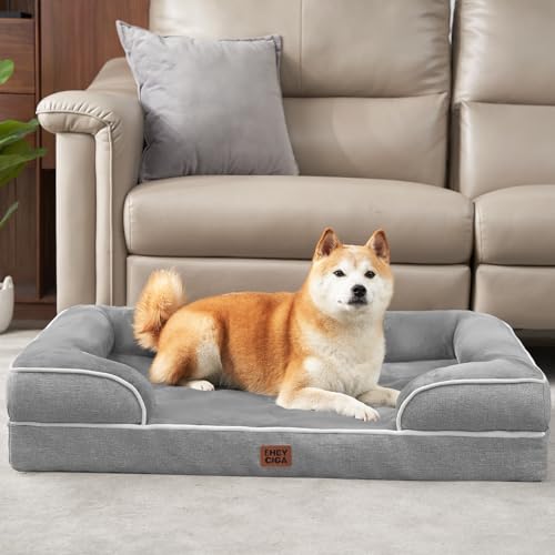 Orthopedic Dog Beds Large Sized Dog (Grey / 36.0"l X 27.0"w X 6.5"th)