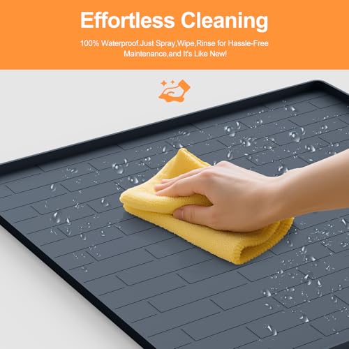 Pee Pad Tray Holder for Dogs (Dark Gray / 34"L x 28"W)