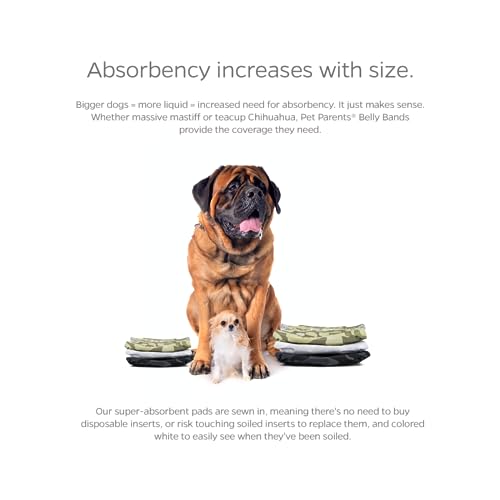 Washable Belly Bands for Male Dogs (Medium (16-20") / Camo)