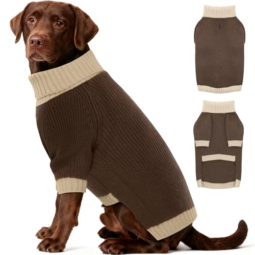 Dog Sweater XXXL (XXX-Large (Chest 31.5") / Brown)