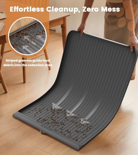 Dog Food Mat 36"x24" (Grey)