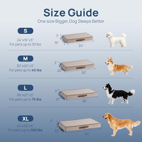 Cooling Dog Bed Large Sized for Summer (Dusty Rose / 36''x27''x3'')