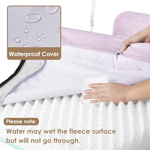 Memory Foam Dog Bed (Lilac / 48.0"L x 35.0"W x 7.5"Th)