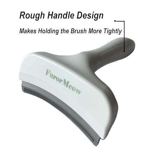 Pet Deshedding Tool with Curve Blade (Large / White)