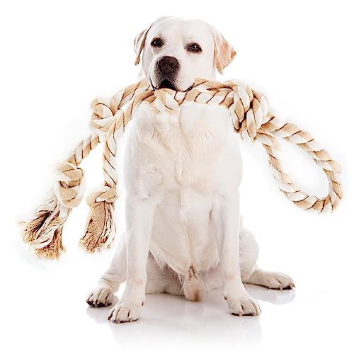 Dog Rope Toys for Large (3 Knots - Twin Tug)
