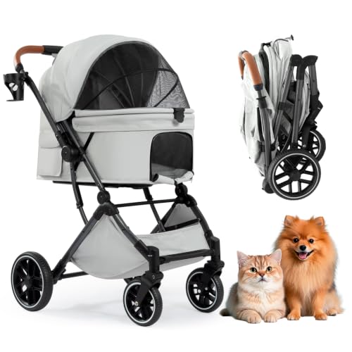 Pet Stroller for Small (Grey)