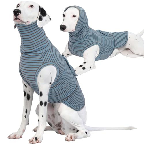 Thunder Coat for Dogs Anxiety with Hood (3XL / BlueStripe)