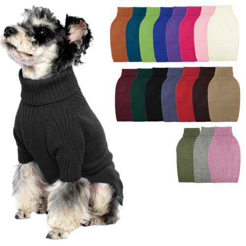 Turtleneck Dog Sweater (Grey / Medium)