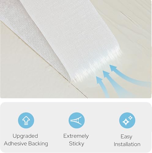 Self Adhesive Curtain (47"W x 96"L (Pack of 1) / Lake Blue)