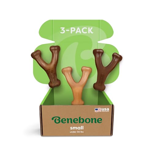 3 Pack Wishbone Dog Chew Toy for Aggressive Chewers (3 Pack - Small)