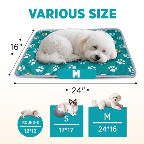 Pet Heating Pad for Cats & Dogs (24 X 16in / 1 pack green)