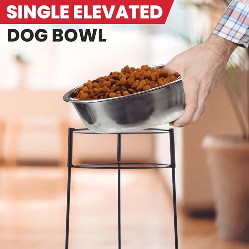 Hi Rise Single Diner Elevated Dog Feeder (Single)
