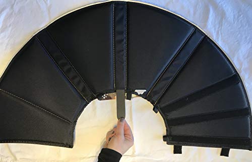 Comfy Cone Pet Cone for Dogs (Black / XXL(Neck to Nose 14.5"))