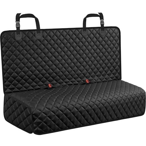 Dog Car Seat Cover for Back Seat (Black / X-Large (58" W x 51" L))