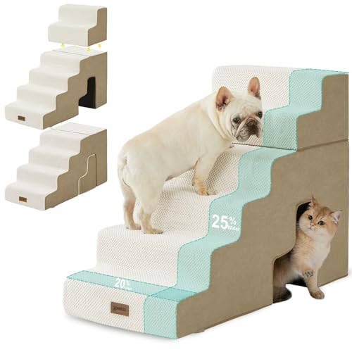 Dog Stairs for High Beds with Tunnel