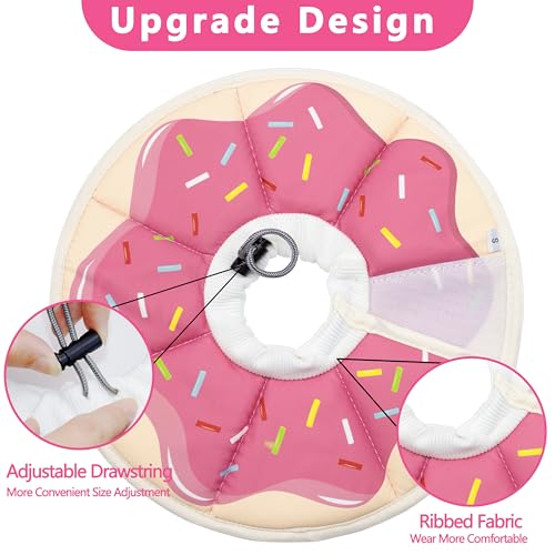 Soft Adjustable Cat Cone Collar (Pink / Medium)