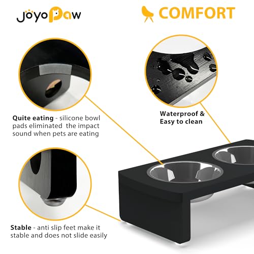 Elevated Dog Bowls (Black / Small: 4'' Tall-20 oz Bowl)