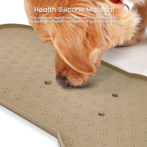 Dog Food Mat Anti (25.6" x 13" / Khaki)